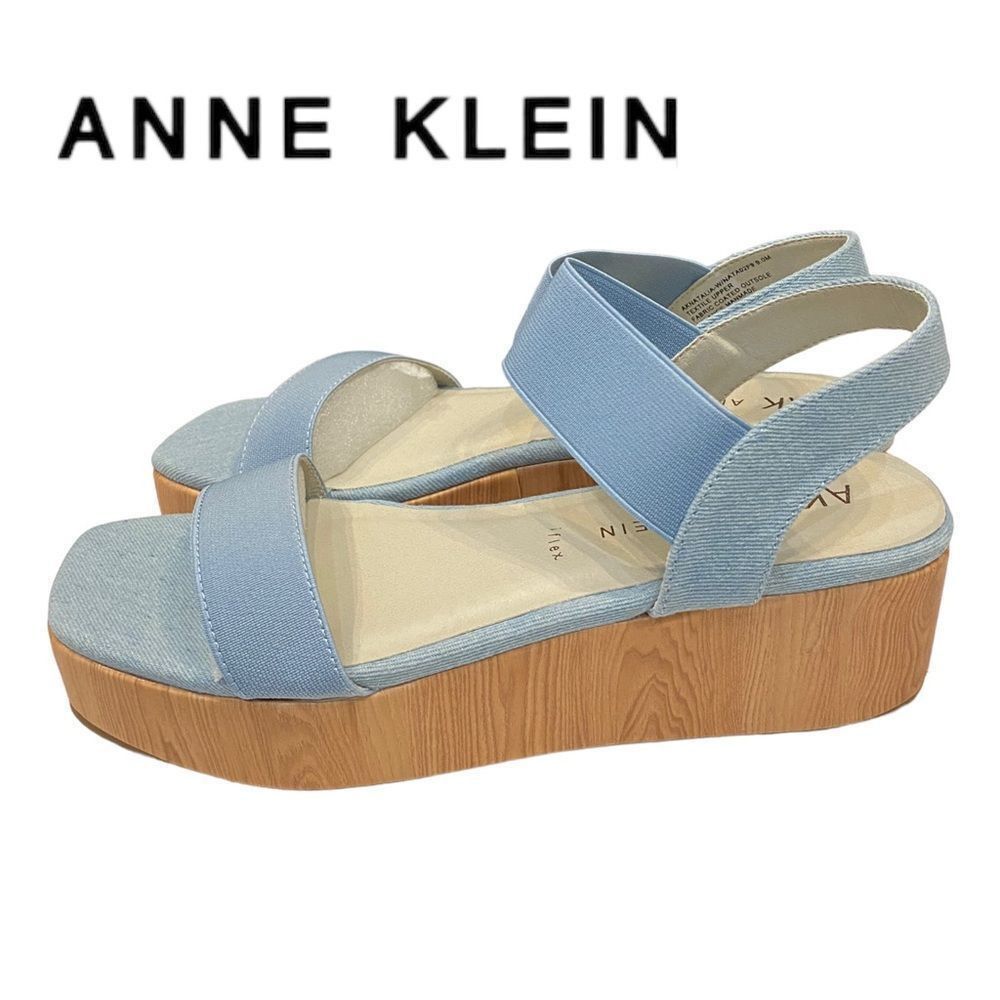 NEW Anne Klein Women's Natalia Blue Platform Sandals 9